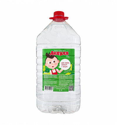 Вода Аквуля для дитячого харчування та пиття негазована 6л