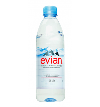 Вода мінеральна Evian негазована 0,5л