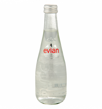 Вода Evian мінеральна негазована у склі New 0,33л