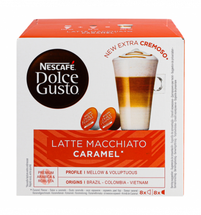 Кофе NESCAFÉ DOLCE GUSTO Latte Macchiato Карамель в капсулах 16шт 145,6г