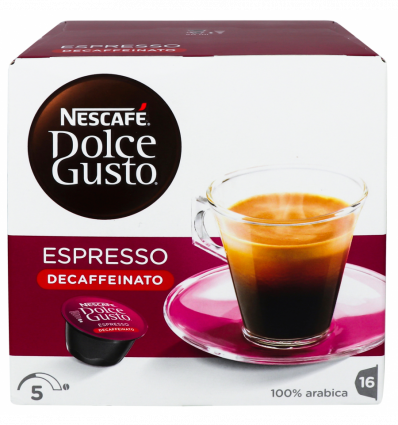 Кава Nescafe Dolce Gusto Espresso Decaffeinato 6г*16шт 96г
