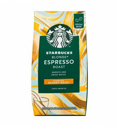 Кофе Starbucks Blonde Espresso Roast жареный в зернах 200г
