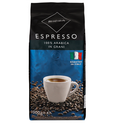 Кава Rioba Espresso Арабіка натуральна смажена в зернах 1кг