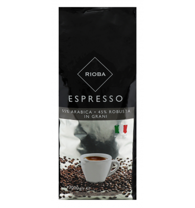 Кава Rioba Espresso натуральна смажена в зернах 3кг