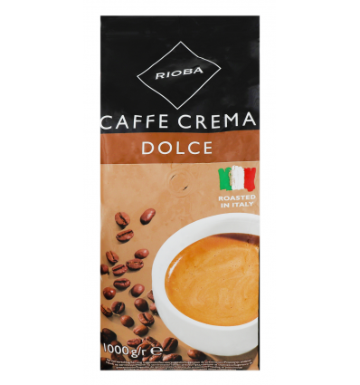 Кава Rioba Cаffe Crema Dolce італійська в зернах 1кг