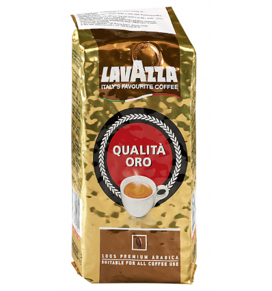 Кава Lavazza Qualità Oro натуральна в зернах 250г