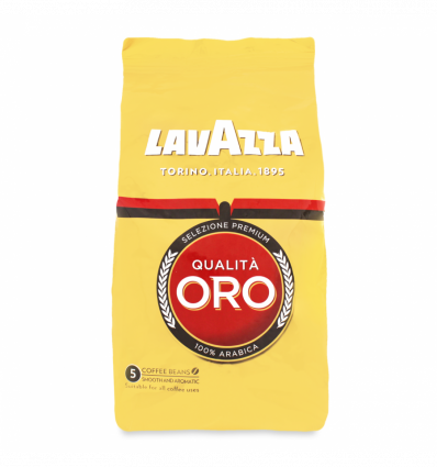Кава Lavazza Qualita Oro натуральна смажена в зернах 1кг