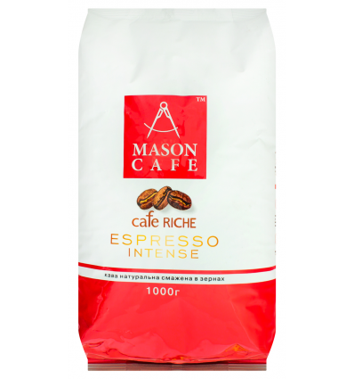 Кофе Mason Cafe Espresso Intense натуральный жареный в зернах 1кг