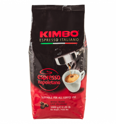 Кава Kimbo Espresso Napoletano смажена в зернах 1кг