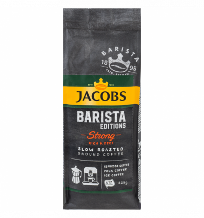Кофе Jacobs Barista editions Strong жареный в зернах 225г