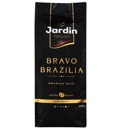 Кава Jardin Bravo Brazilia натуральна смажена в зернах 1кг