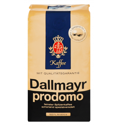 Кава Dallmayr Promodo Арабіка натуральна смажена в зернах 500г