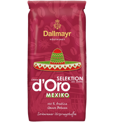 Кофе Dallmayr Crema d`Oro Peru жареный в зернах 1кг