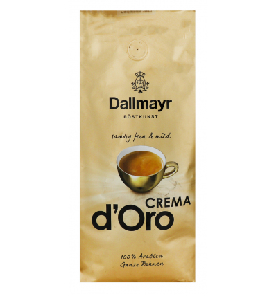 Кава Dallmayr Crema d`Oro натуральна смажена у зернах 1кг