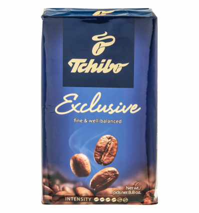 Кофе Tchibo Exclusive натуральный жареный молотый 250г