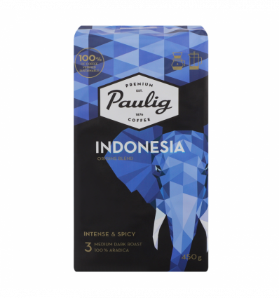 Кофе Paulig Indonesia натуральный жареный молотый 450г