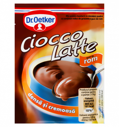 Смесь Dr. Oetker Ciocco latte rom для приготовл Горяч шокол 25г
