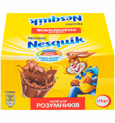 Напиток NESTLÉ Nesquik Opti-Start с какао витаминами и минералами 13,5г*28