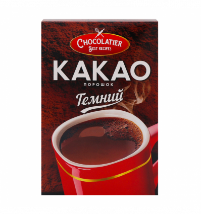Какао-порошок Chocolatier Темний натуральний 80г
