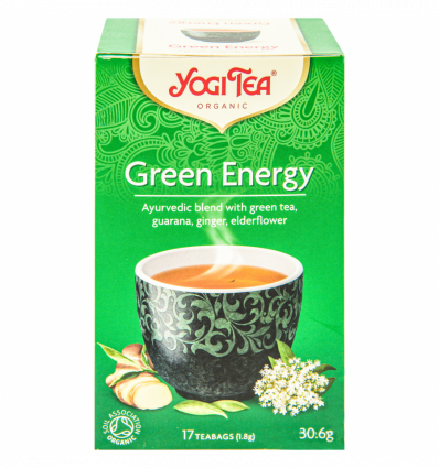 Чай Yogi Tea Green Energy зеленый 17 пакетиков