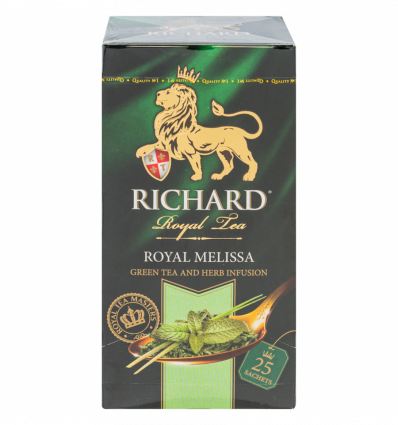 Чай Richard зелений Royal Melissa в пакетиках 25x1,8г