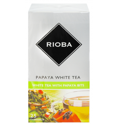 Чай Rioba Papaya білий китайський байховий дрібний 2г*25шт 50г