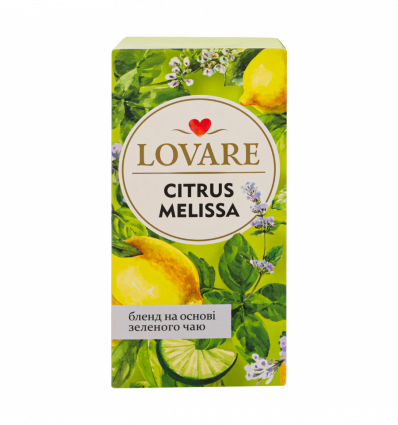Чай Lovare Citrus melissa травяной и зеленый 24х1.5г