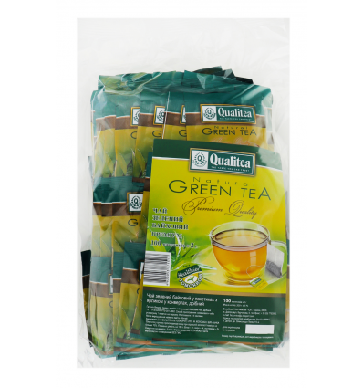 Чай Qualitea Premium Quality зелений дрібний 100х2г