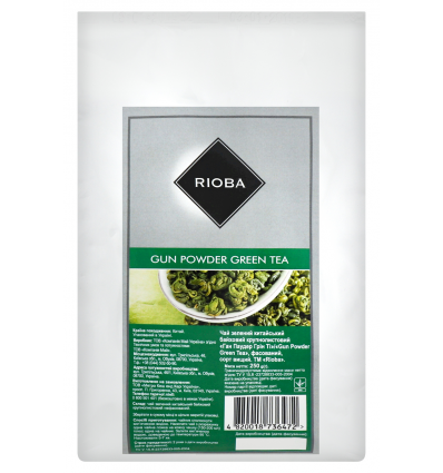 Чай Rioba Gun powder зелений байховий крупнолистовий 250г