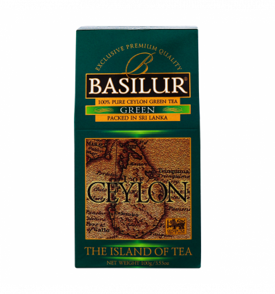 Чай Basilur Чайний острів Цейлон зелений 100г