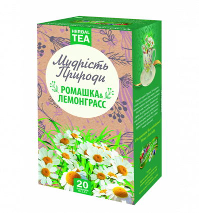Чай Поліський чай Мудр Природы Ромашка-лемонграсс 1,5г*20шт 30г