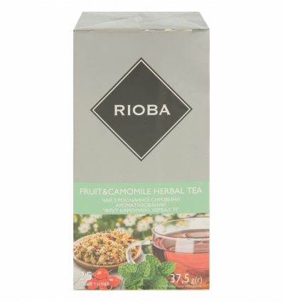 Чай Rioba трав'яний з фруктами та ромашкою 25 пакетиків
