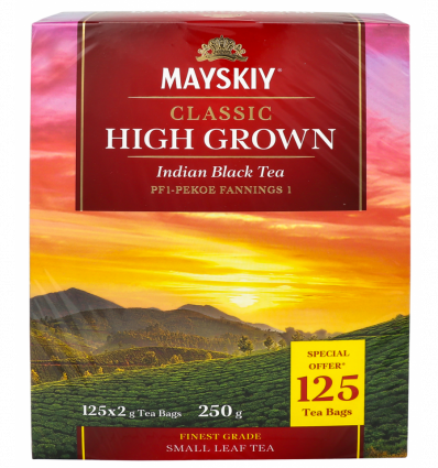 Чай Майский Классический высокогорный черный 125*2г/уп