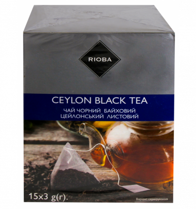 Чай Rioba черный байховый цейлонский 15x3г/уп
