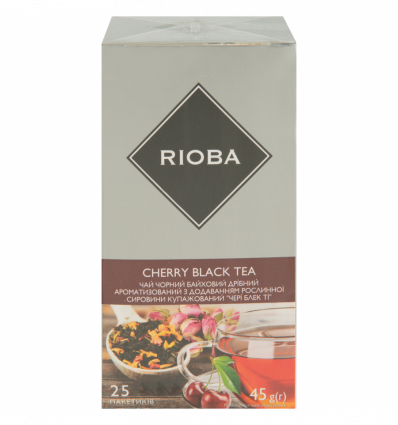 Чай Rioba чорний вишня 25 пакетиків