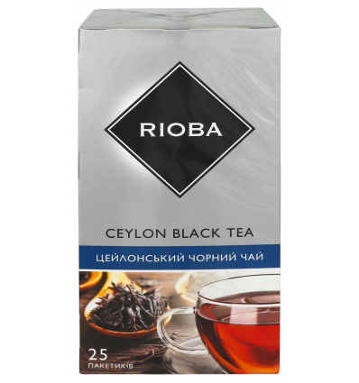 Чай Rioba Ceylon black байховый мелкий 2x25шт 50г