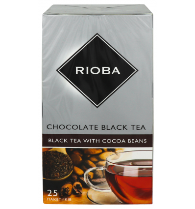 Чай Rioba Chocolate чорний цейлонський байховий дрібний 2г*25шт 50г