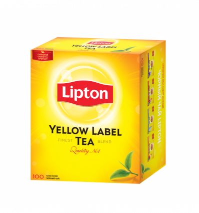 Чай Lipton Yellow Label Tea черный байховый 2г*100шт 200г