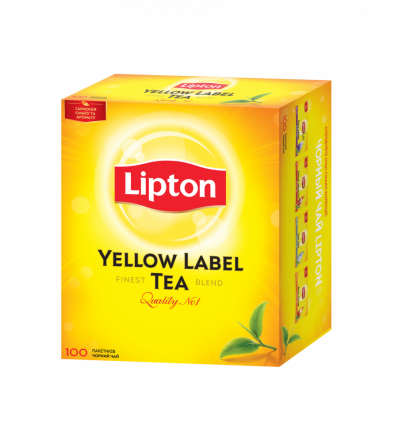 Чай Lipton Yellow Label Tea чорний байховий 2г*100шт 200г