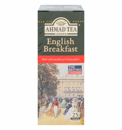 Чай Ahmad Tea London Англійський до сніданку чорний 2г*25шт 50г