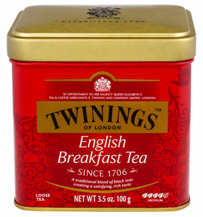 Чай Twinings English Breakfast чорний листовий 100г