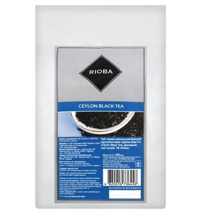 Чай Rioba чорний цейлонський байховий крупнолистовий 250г