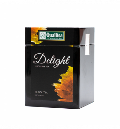 Чай Qualitea Delight черный среднелистовой с травами 100г