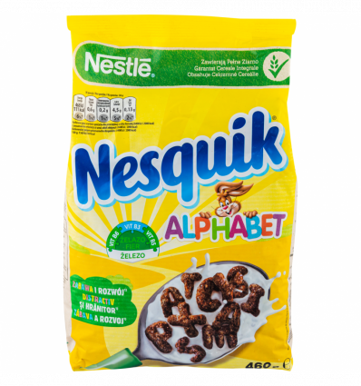 Завтрак сухой Nesquik Alphabet с витаминами 460г