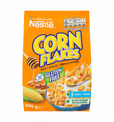 Завтрак сухой Nestle Corn flakes Honey nut 250г