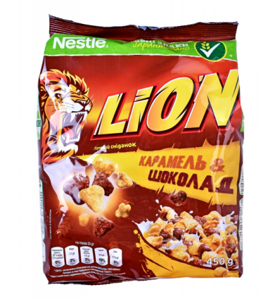 Сніданок сухий Lion Карамель & шоколад 450г