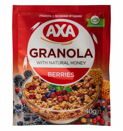 Завтраки сухие Axa Гранола с лесными ягодами 40г