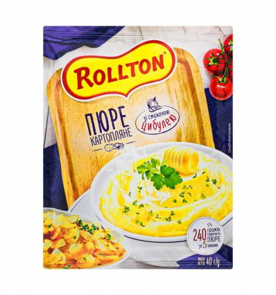Пюре картопляне Роллтон зі смаженою цибулею пакет 37г