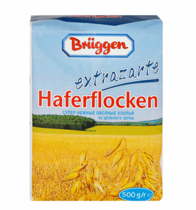 Хлопья овсяные Bruggen Haferflocken Extrazarte 500г