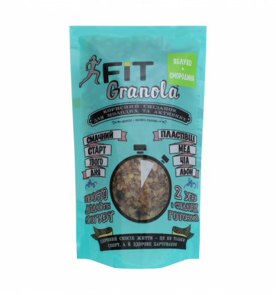 Гранола Fit Granola Яблоко+смородина 125г